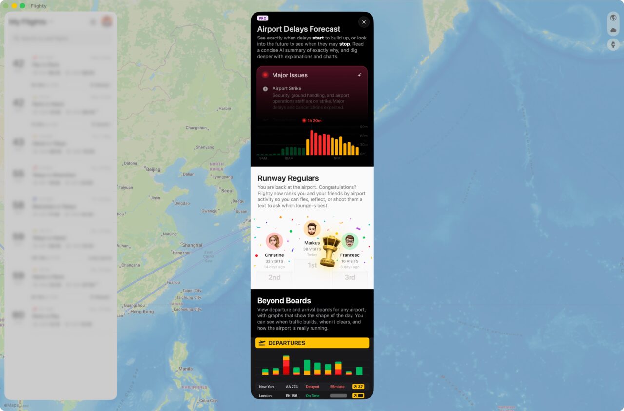 Flighty nouveaute retard aeroport
