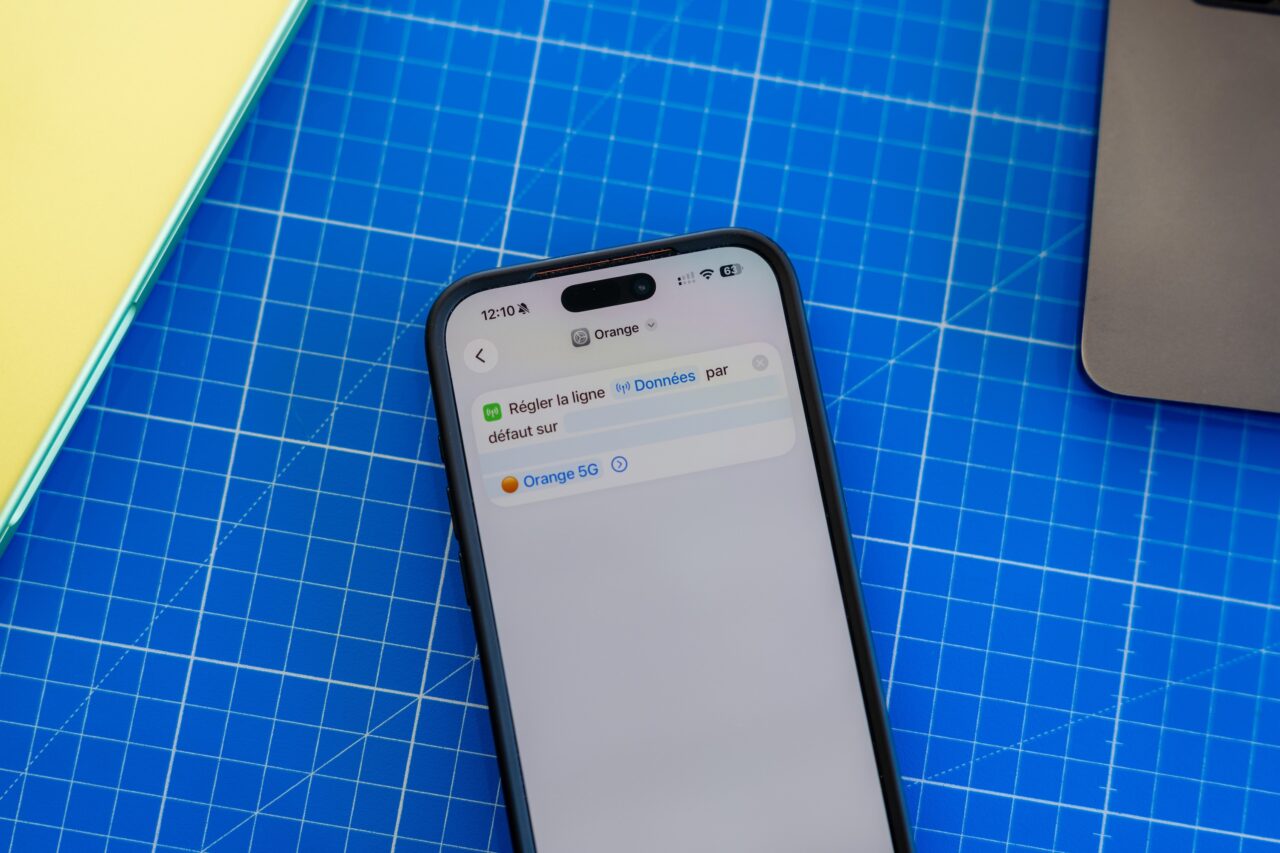 changer sim iphone raccourci