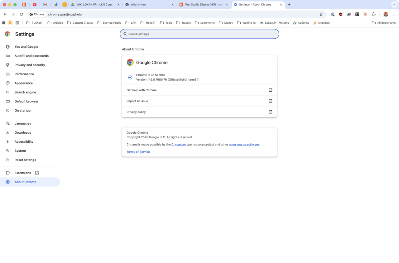 google chrome 146 mise a jour