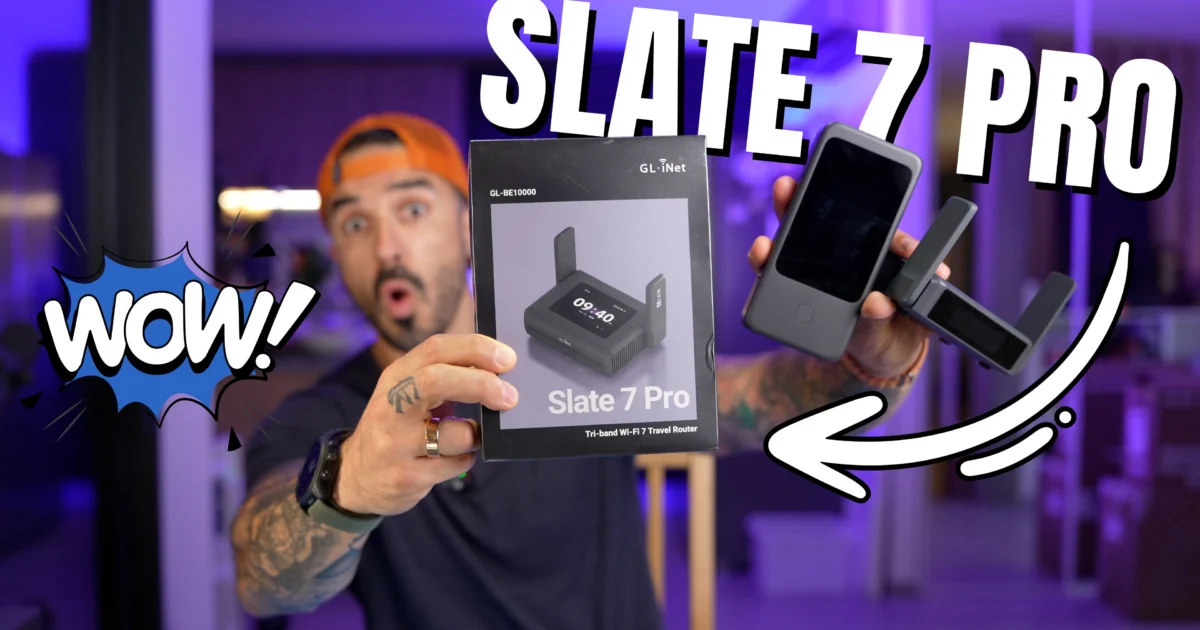 GL.iNet Slate 7 Pro : Déballage du routeur de voyage haut de gamme