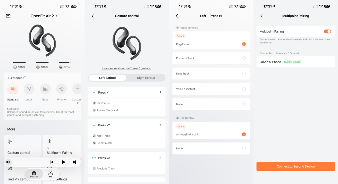 Application Shokz OpenFit Air 2 Application Shokz OpenFit Air 2