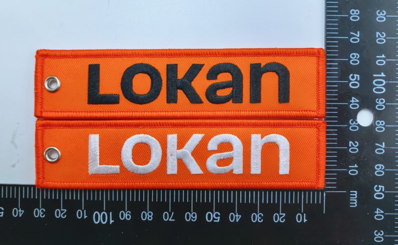 Les nouvelles flammes porte clés orange lokan