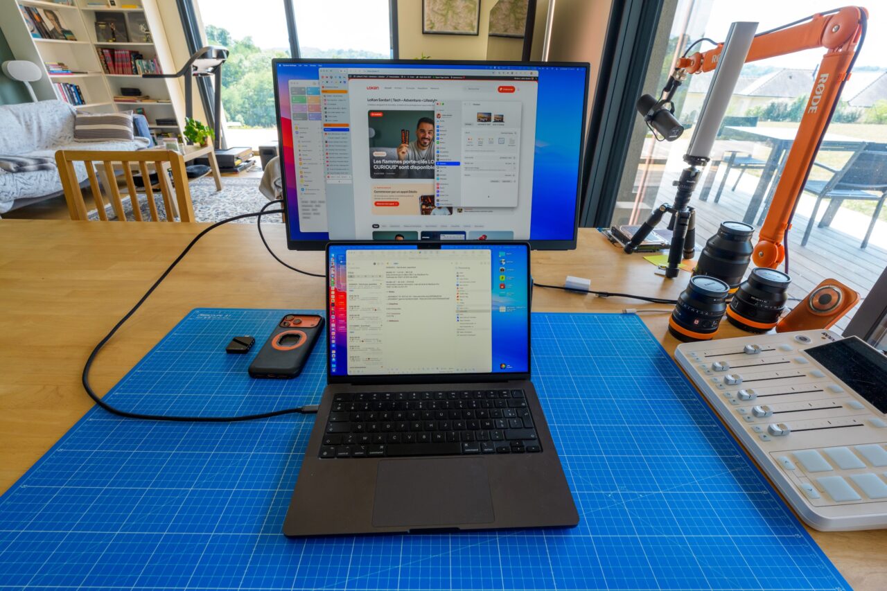 setup de travail transportable